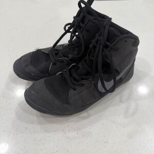 Nike Fury Wrestling Shoes Black Size 7 Men's High Top Lace Up